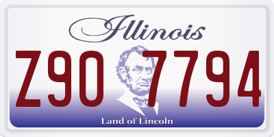 IL license plate Z907794