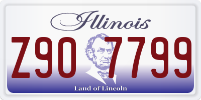 IL license plate Z907799