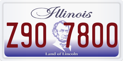 IL license plate Z907800
