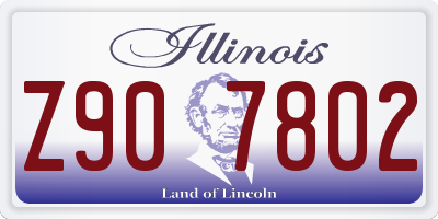 IL license plate Z907802