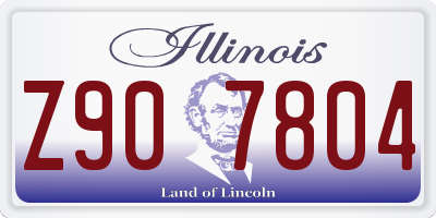 IL license plate Z907804
