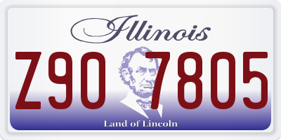 IL license plate Z907805