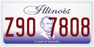 IL license plate Z907808