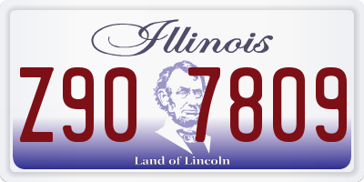 IL license plate Z907809