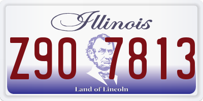 IL license plate Z907813