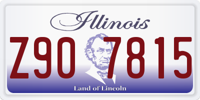 IL license plate Z907815