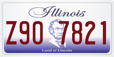 IL license plate Z907821