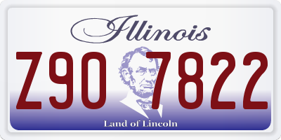 IL license plate Z907822