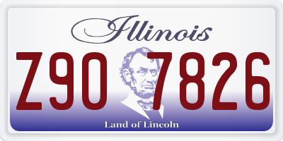 IL license plate Z907826