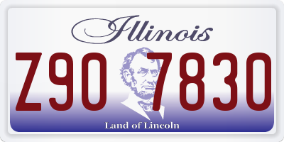 IL license plate Z907830