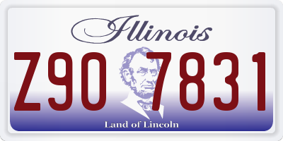 IL license plate Z907831