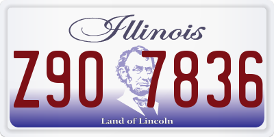 IL license plate Z907836