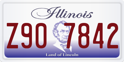 IL license plate Z907842
