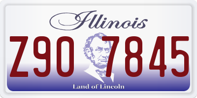 IL license plate Z907845