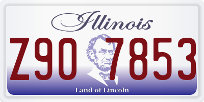 IL license plate Z907853