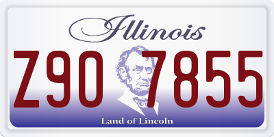 IL license plate Z907855