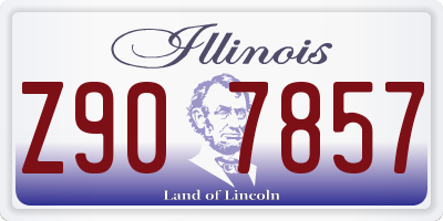IL license plate Z907857