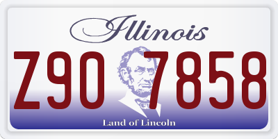 IL license plate Z907858