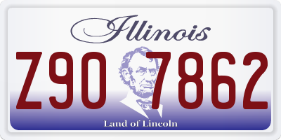 IL license plate Z907862