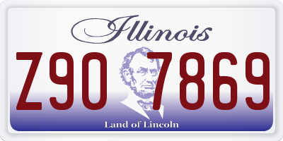 IL license plate Z907869