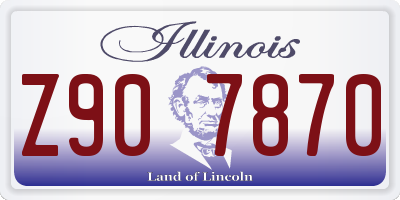 IL license plate Z907870