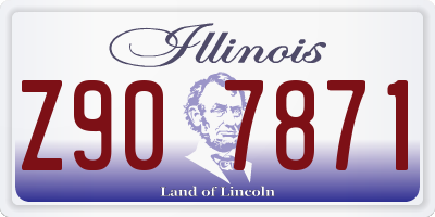 IL license plate Z907871