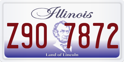 IL license plate Z907872