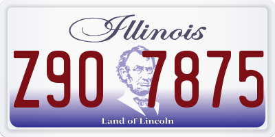 IL license plate Z907875