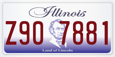 IL license plate Z907881