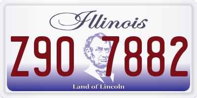 IL license plate Z907882