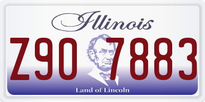IL license plate Z907883