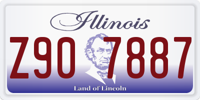 IL license plate Z907887