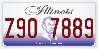 IL license plate Z907889