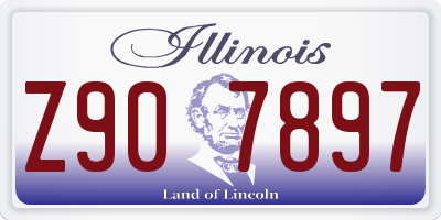 IL license plate Z907897