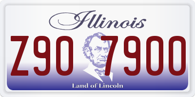 IL license plate Z907900