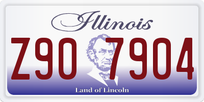 IL license plate Z907904