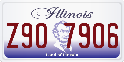 IL license plate Z907906