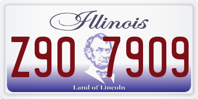 IL license plate Z907909