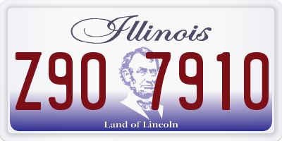 IL license plate Z907910