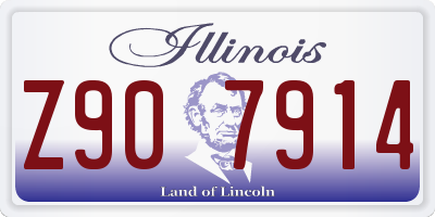 IL license plate Z907914