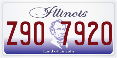 IL license plate Z907920