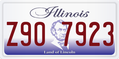 IL license plate Z907923