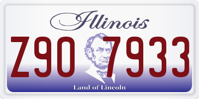 IL license plate Z907933