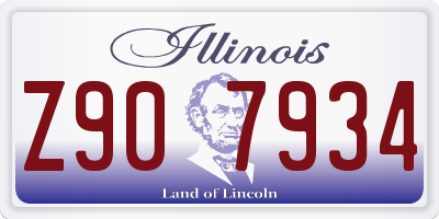 IL license plate Z907934