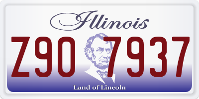 IL license plate Z907937