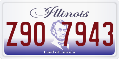 IL license plate Z907943