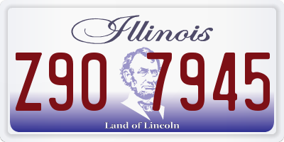 IL license plate Z907945