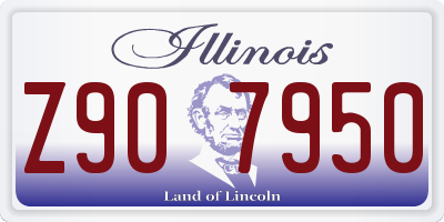 IL license plate Z907950