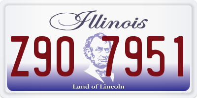 IL license plate Z907951