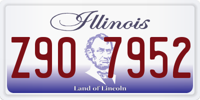 IL license plate Z907952